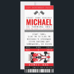 RACE CAR PARTY INVITE<br><div class="desc">RACE CAR INVITE TICKET STYLE</div>