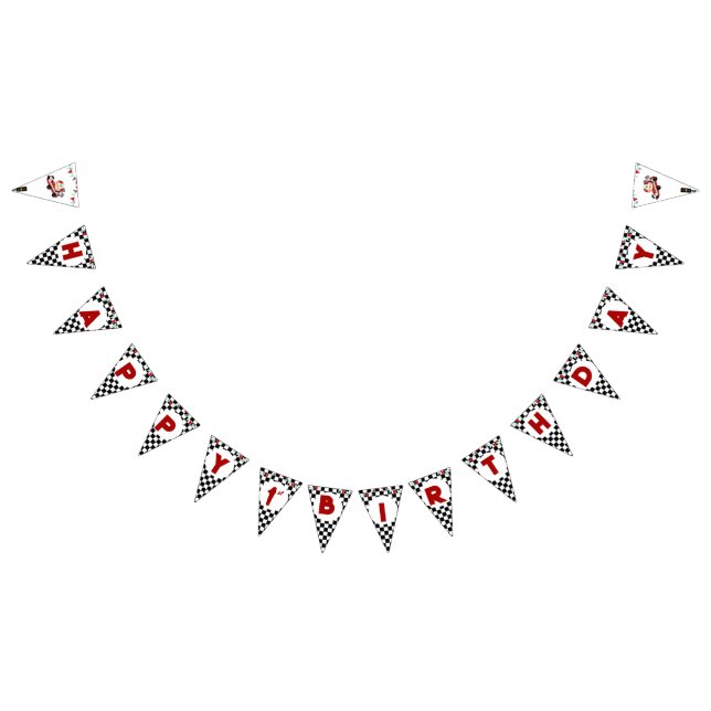 Race Car Racing Kid's Birthday Theme Bunting (All)