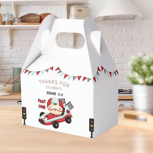 Race Car Racing Kid's Birthday Theme Favour Box (Creator Uploaded)
