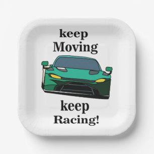 Race Car Racing Racer Birthday Party Paper Plate