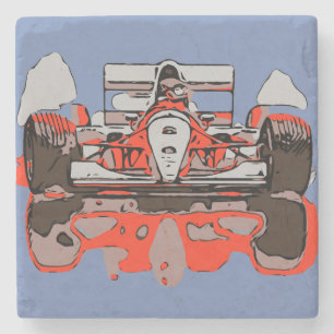 RACE CAR - RAIN MASTER STONE COASTER