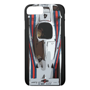 RACE CAR - red, white, blue iPhone 8/7 Case