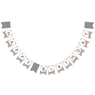 Race Car Two Fast 2 Curious Happy Birthday Party Bunting