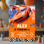 Race Cars Birthday Turbo wheels Invitation<br><div class="desc">Our Race Cars Birthday Invitation is not only visually engaging but also made with premium quality digital design elements. Enjoy the freedom of a personalised experience while creating lifelong memories. Whether you’re celebrating a birthday, a themed party, or just a fun gathering, our invitation is a must-have for your racing...</div>