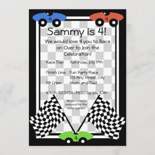 Race Day Invitation