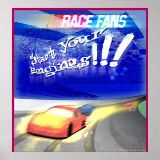 race fan poster