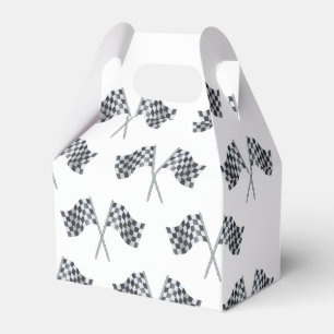 Race Flag Baby Shower Favour Box