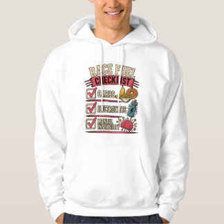 Race Fuel Checklist | Funny Runner Humour Hoodie