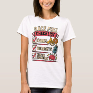 Race Fuel Checklist | Funny Runner Humour T-Shirt