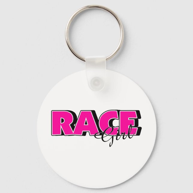 Race Girl Key Ring (Front)