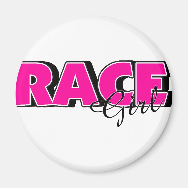 Race Girl Magnet (Front)