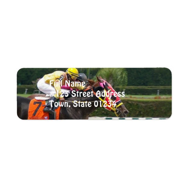 race-horse-8 return address label (Front)