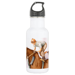Race Horse and Jockey 532 Ml Water Bottle
