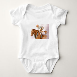 Race Horse and Jockey Baby Bodysuit