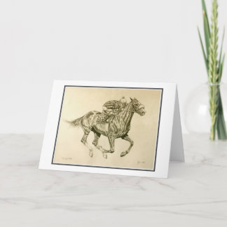 Race Horse Card