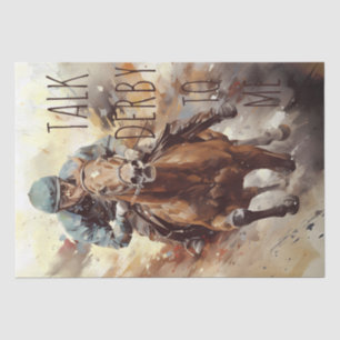 Race Horse Jockey Derby Tissue Paper