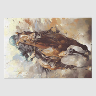 Race Horse Jockey Determination Tissue Paper