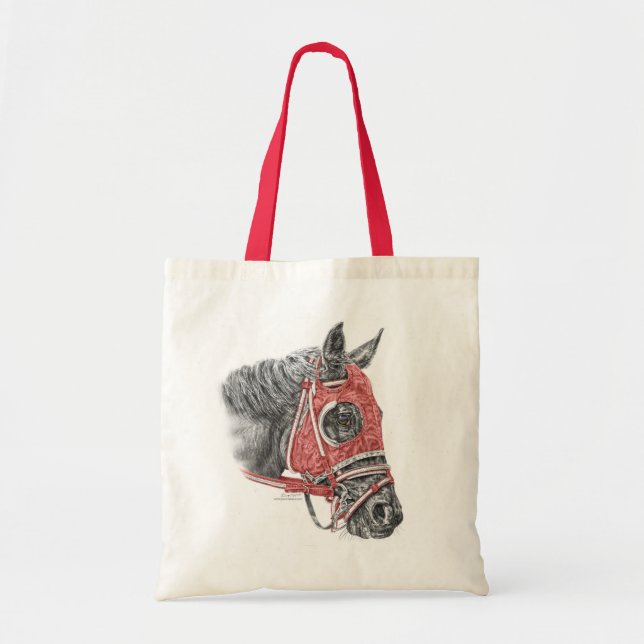 Race Horse Portrait Silks Tote Bag (Front)