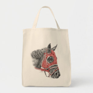 Race Horse Portrait Silks Tote Bag