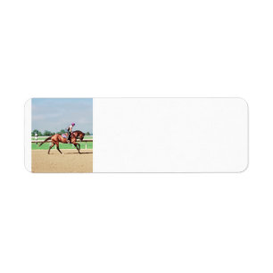 Race horse return address label