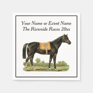 Race Horse Show Party Event Steeplechase Derby Fun Napkin