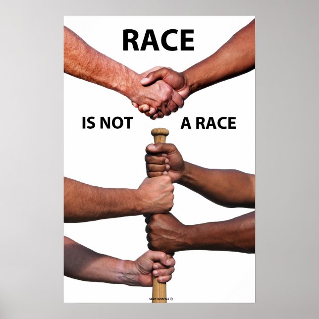 Race is not a Race Poster (Front)