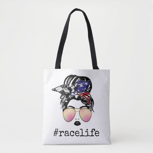 Race Life Tote Bag (Front)