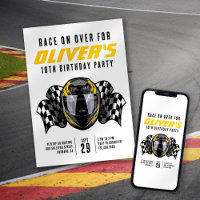 Race on Over Racing Helmet Birthday Party