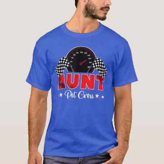 Race Racing Family Aunt Pit Crew Birthday Party Gi T-Shirt