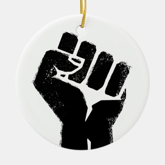 Race Solidarity Ceramic Ornament (Front)