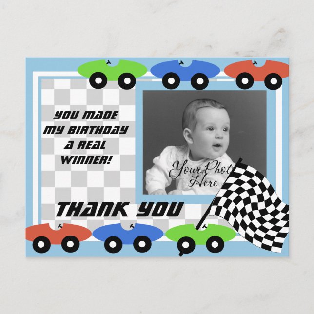 Race Time/ Photo Postcard (Front)