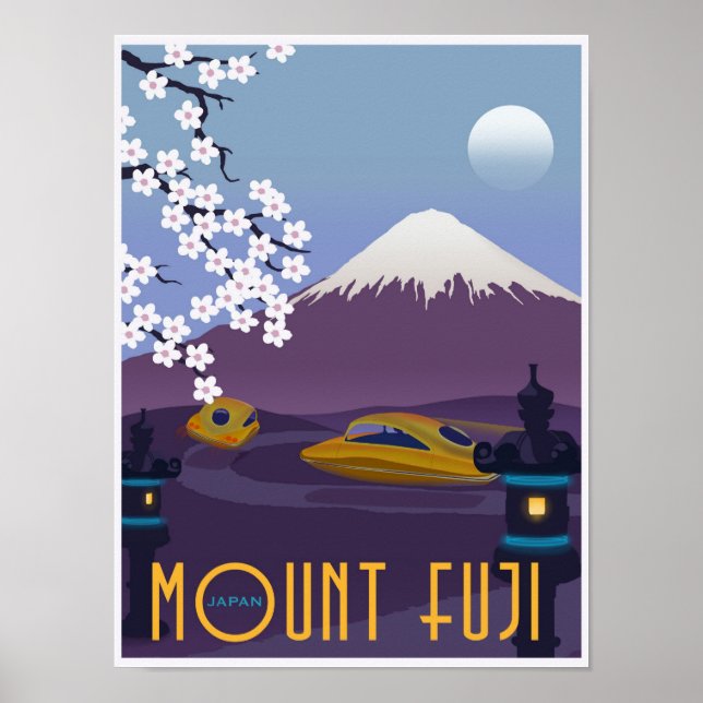 Race to Mount Fuji in your flying car! Poster (Front)
