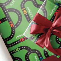 Race Track Boys Birthday Green