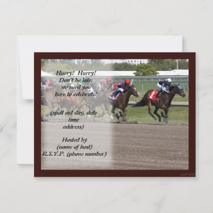 race track ii party invite