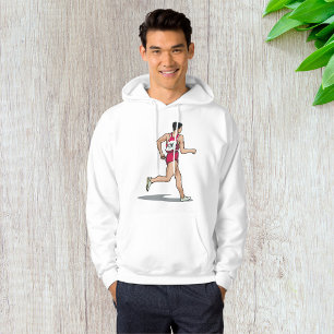 Race Walker Athlete Sports Runner in Motion Hoodie