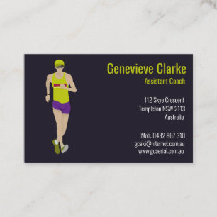 Race Walking Business Card