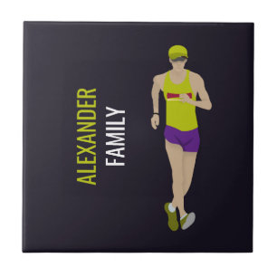 Race Walking Ceramic Tile