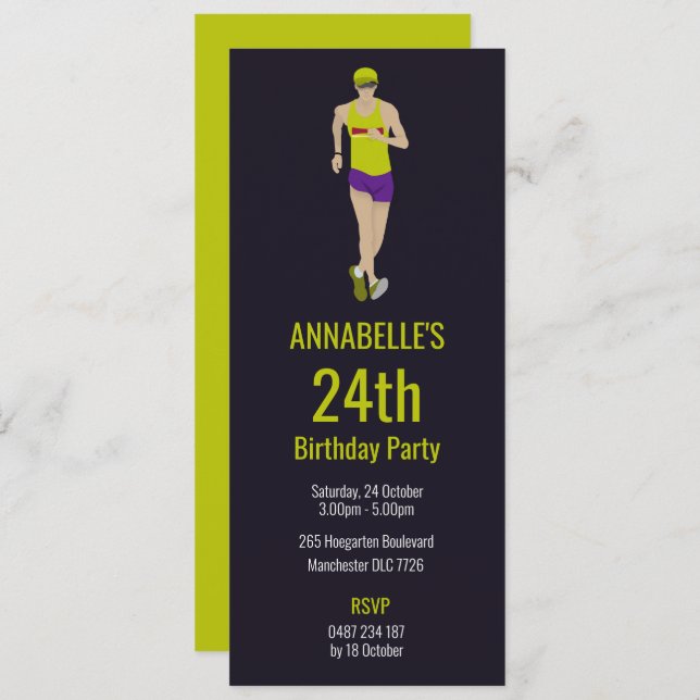 Race Walking Invitation (Front/Back)