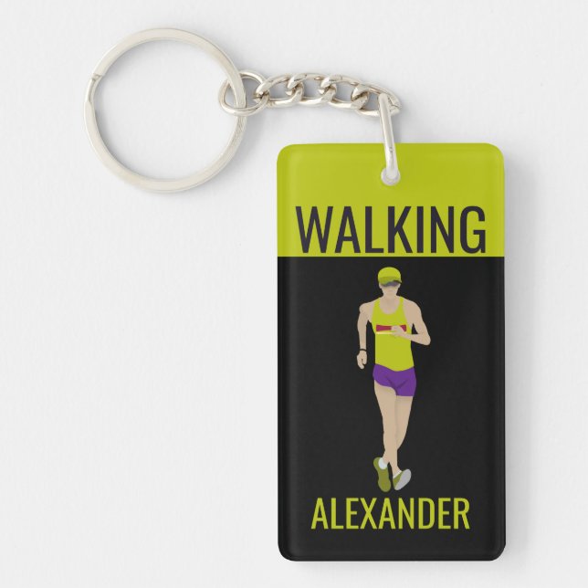 Race Walking Key Ring (Front)