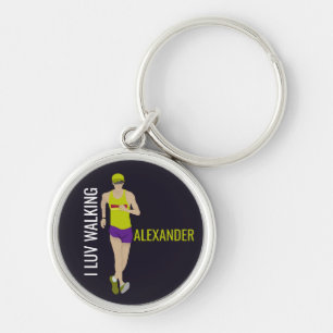 Race Walking Key Ring