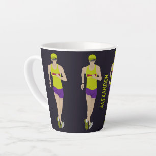 Race Walking Latte Mug