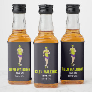 Race Walking Liquor Bottle Label