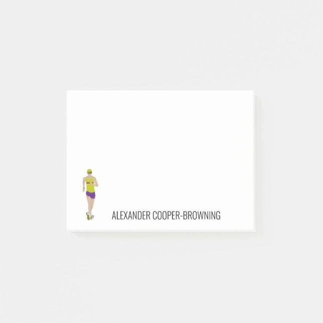 Race Walking Post-it Notes (Front)