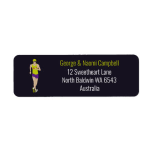 Race Walking Return Address Label