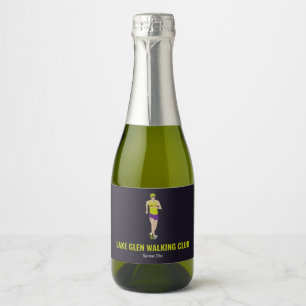 Race Walking Sparkling Wine Label