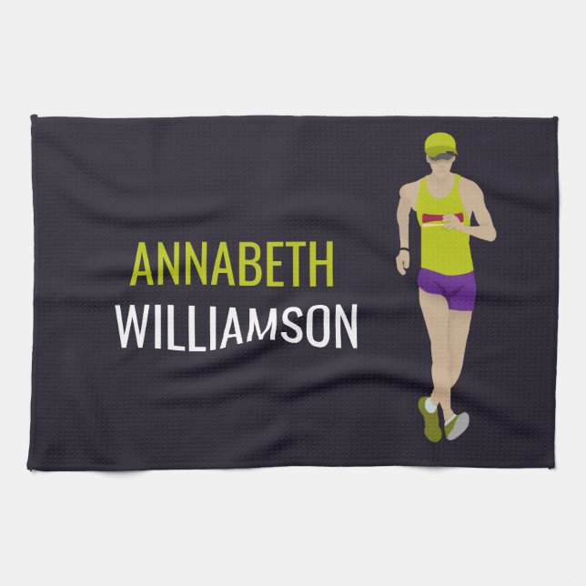 Race Walking Tea Towel (Horizontal)