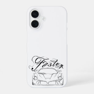 Racecar in tribals iPhone 16 case