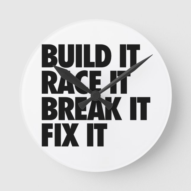 RaceCar Round Clock (Front)