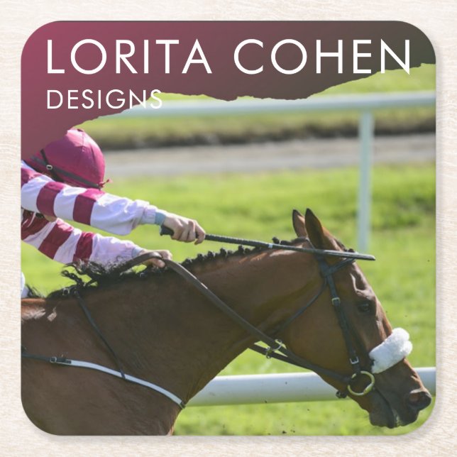 Racehorse Coasters Gift Jockey Kentucky Derby (Front)