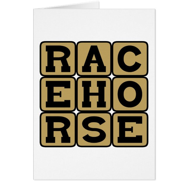 Racehorse, Equestrian Athlete (Front)